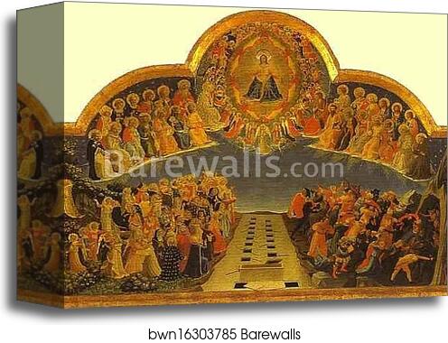 The Last Judgement by Fra Angelico, Canvas Print