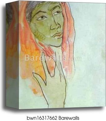 Head of a Woman by Paul Gauguin, Canvas Print