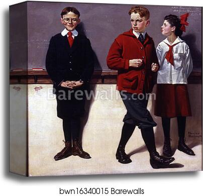 Cousin Reginald Spells Peloponnesus (Spelling Bee) by Norman Rockwell, Canvas Print Cousin Reginald Spells Peloponnesus (Spelling Bee) by Norman Rockwell, Canvas Print