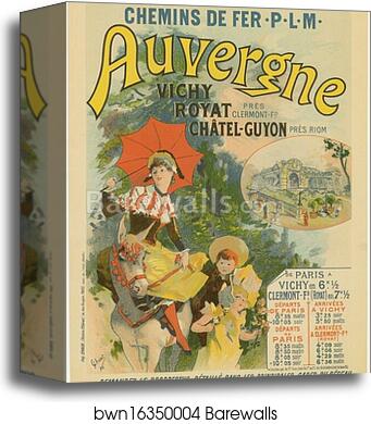 La Compagnie P.-L.-M. "L'Auvergne" by Jules Chéret, Canvas Print