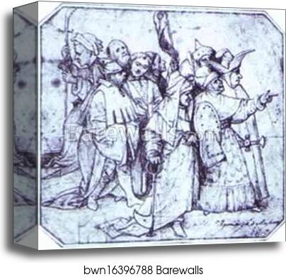 Group of Male Figures by Hieronymus Bosch, Canvas Print