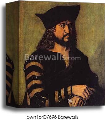 Portrait of Frederick the Wise by Albrecht Dürer, Canvas Print