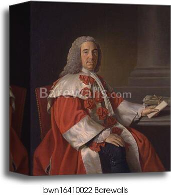 Portrait of Alexander Boswell, Lord Auchinleck by Allan Ramsay, Canvas Print