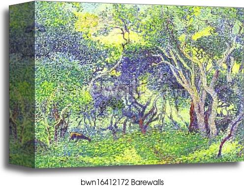 Undergrowth by Henri-Edmond Cross (Delacroix), Canvas Print