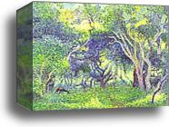Undergrowth by Henri-Edmond Cross (Delacroix), Canvas Print