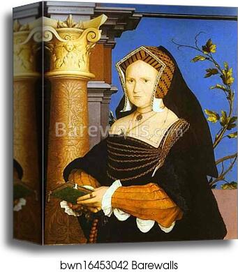 Portrait of Lady Guildford by Hans Holbein The Younger, Canvas Print