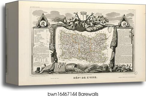 Dépt. de l'Oise (région du nord) by Victor Jules Levasseur, Canvas Print Dépt. de l'Oise (région du nord) by Victor Jules Levasseur, Canvas Print