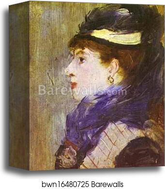 Portrait of a Lady by Edouard Manet, Canvas Print