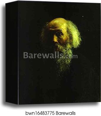 Self-Portrait by Nikolay Gay, Canvas Print