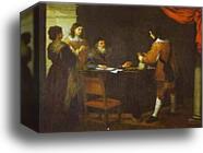 The Prodigal Son Receiving His Portion of Inheritance by Bartolomé Esteban Murillo, Canvas Print