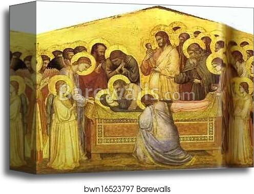 The Death of the Virgin by Giotto, Canvas Print