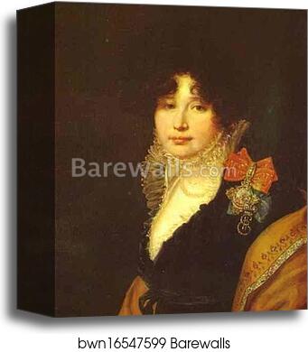 Portrait of the Princess A. V. Scherbatova by Orest Kiprensky, Canvas Print