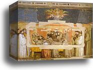 Death of St. Francis and Inspection of Stigmata by Giotto, Canvas Print