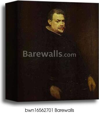 Portrait of a Gentleman, Probably of Juan Mateos, Master of the Royal Staghounds by Diego Velázquez, Canvas Print Portrait of a Gentleman, Probably of Juan Mateos, Master of the Royal Staghounds by Diego Velázquez, Canvas Print