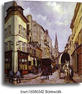 La Grande-Rue, Argenteuil by Alfred Sisley, Canvas Print
