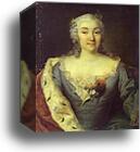 Portrait of Princess Alexandra Kurakina by Georg Christoph Grooth (Aka Kleine Grooth), Canvas Print