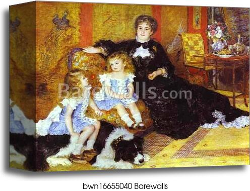 Madame Charpentier with Her Children by Pierre-Auguste Renoir, Canvas Print