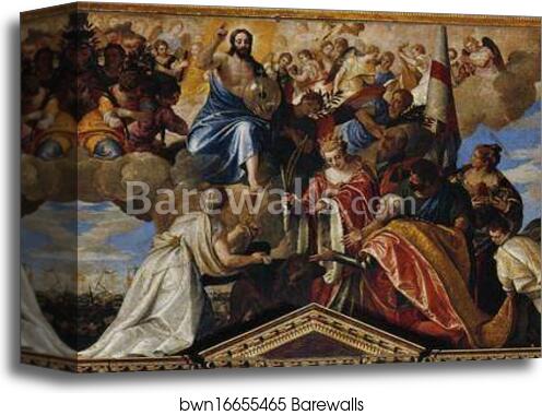 Allegory of the Battle of Lepanto with Sebastiano Venier by Paolo Veronese, Canvas Print Allegory of the Battle of Lepanto with Sebastiano Venier by Paolo Veronese, Canvas Print