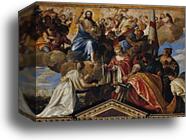 Allegory of the Battle of Lepanto with Sebastiano Venier by Paolo Veronese, Canvas Print