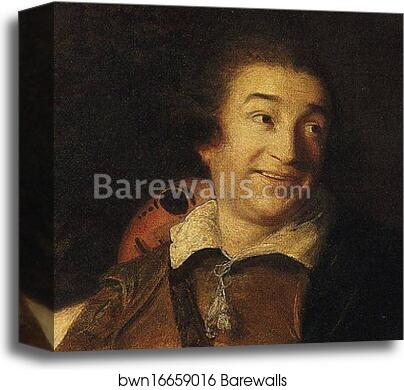 David Garrick Between Tragedy and Comedy. Detail by Sir Joshua Reynolds, Canvas Print David Garrick Between Tragedy and Comedy. Detail by Sir Joshua Reynolds, Canvas Print