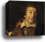 David Garrick Between Tragedy and Comedy. Detail by Sir Joshua Reynolds, Canvas Print