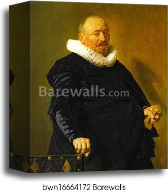 Portrait of an Elderly Man by Frans Hals, Canvas Print