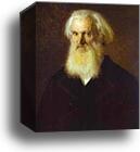 Portrait of the Artist Mikhail Dyakonov by Ivan Kramskoy, Canvas Print