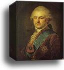 Portrait of Stanislas Augustus Poniatowski by Johann Baptist Lampi The Elder, Canvas Print