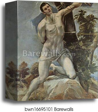 St. Sebastian by El Greco, Canvas Print