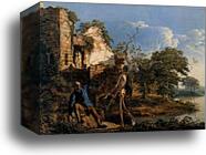 The Old Man and Death by Joseph Wright Of Derby, Canvas Print