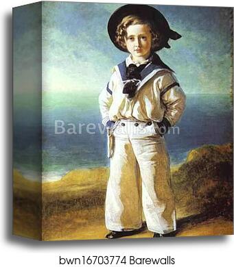 Albert Edward, Prince of Wales by Franz Xavier Winterhalter, Canvas Print