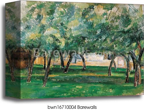 Farm in Normandy, c. 1885-86 by Paul Cézanne, Canvas Print
