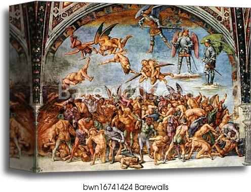 The Hell by Luca Signorelli, Canvas Print