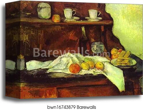 A Buffet by Paul Cézanne, Canvas Print