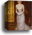 Portrait of the Actress Jeanne Samary by Pierre-Auguste Renoir, Canvas Print