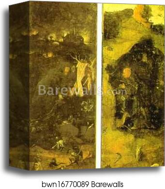 St. Anthony. St. Giles by Hieronymus Bosch, Canvas Print