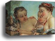 Diana after the Hunt. Detail by François Boucher, Canvas Print