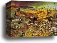 The Triumph of Death. Detail by Pieter Bruegel The Elder, Canvas Print