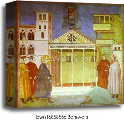Homage of a Simple Man by Giotto, Canvas Print