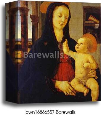 The Virgin and Child by Domenico Ghirlandaio, Canvas Print The Virgin and Child by Domenico Ghirlandaio, Canvas Print