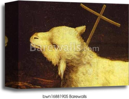 Crucifixion. Detail by Matthias Grünewald, Canvas Print