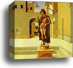 Pesaro Altarpiece. Predella: St. Terence by Giovanni Bellini, Canvas Print