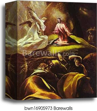 The Agony in the Garden by El Greco, Canvas Print