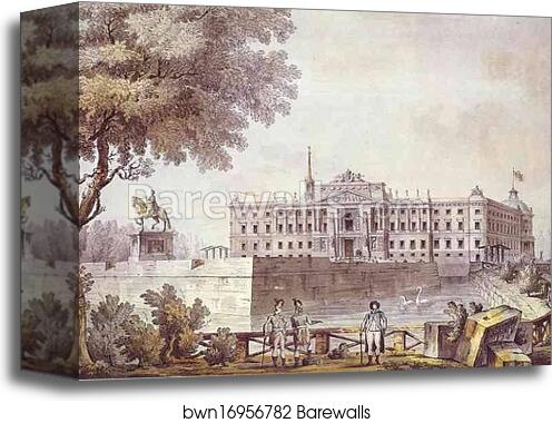 Mikhailovsky Castle by Giacomo Quarenghi, Canvas Print