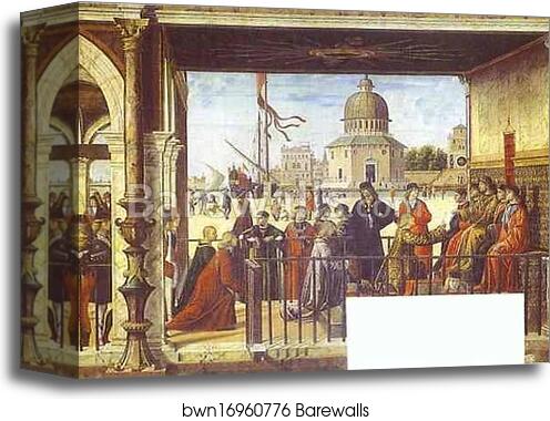 The Legend of St. Ursula: The Arrival of the English Ambassadors by Vittore Carpaccio, Canvas Print The Legend of St. Ursula: The Arrival of the English Ambassadors by Vittore Carpaccio, Canvas Print