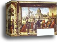 The Legend of St. Ursula: The Arrival of the English Ambassadors by Vittore Carpaccio, Canvas Print