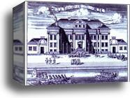 St. Petersburg. View of the Winter Palace of Peter I by Alexey Zubov, Canvas Print