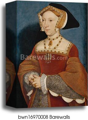 Jane Seymour, Queen of England by Hans Holbein The Younger, Canvas Print Jane Seymour, Queen of England by Hans Holbein The Younger, Canvas Print