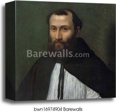 Portrait of a Dominican Monk by Sofonisba Anguissola, Canvas Print