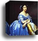 Portrait of Princess De Broglie by Jean-Auguste-Dominique Ingres, Canvas Print